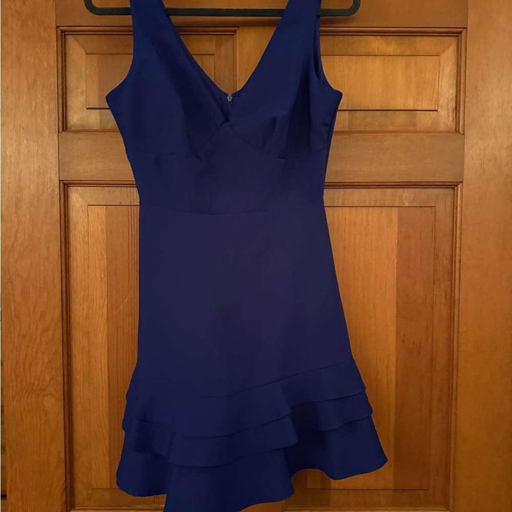 Teeze Me Royal Blue Ruffle Hem Dress | Juniors Size 5/6 - Picture 6 of 10